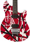 EVH Wolfgang Special Striped Guitar Red with Black and White Stripes with Bag